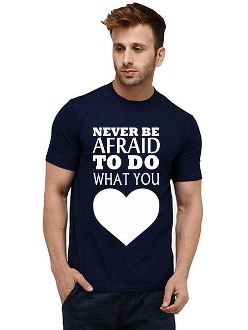 men round neck front print t-shirt - 20985436 - Very Small Image - 1