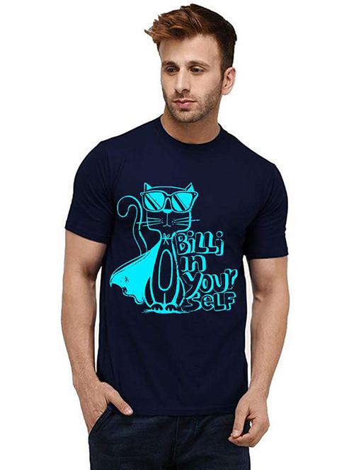 men round neck front print t-shirts - 20985476 - Very Small Image - 1