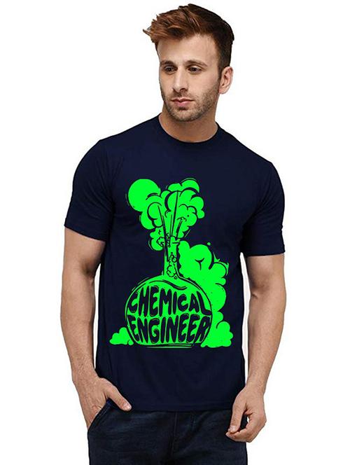 men round neck front print t-shirt - 20985478 - Very Small Image - 1