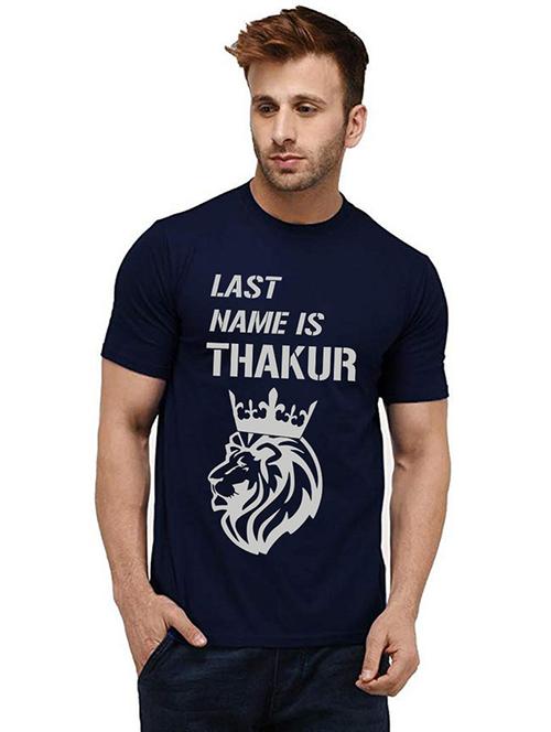 men round neck front printed t-shirt - 20985588 - Very Small Image - 1