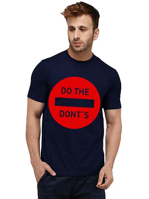 men round neck front print t-shirts - 20985598 - Very Small Image - 1