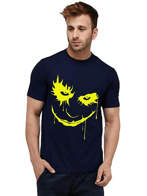 men round neck front print t-shirt - 20985654 - Very Small Image - 1