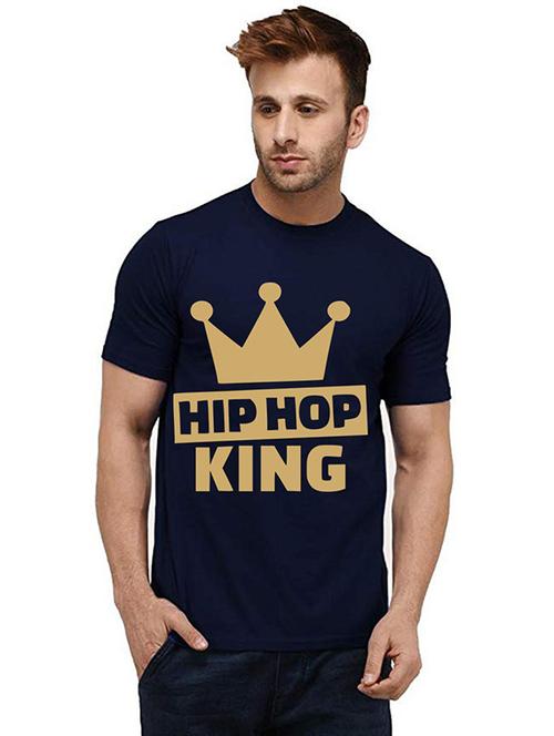 men round neck front printed t-shirt - 20985715 - Very Small Image - 1