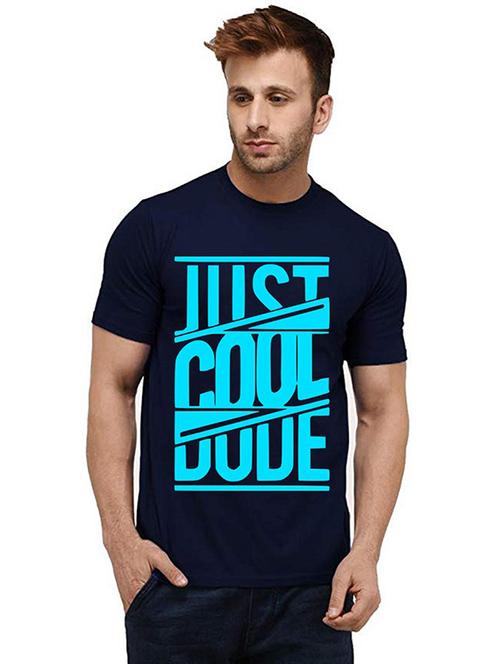 men round neck front print t-shirt - 20985882 - Very Small Image - 1