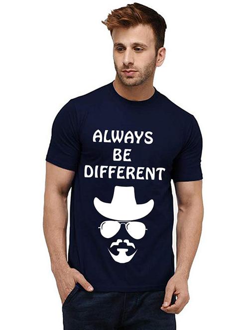 men round neck front print t-shirt - 20985899 - Very Small Image - 1