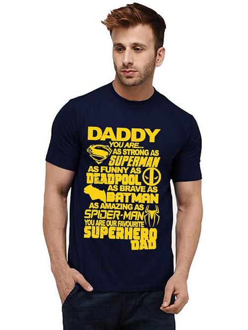 men front print round neck t-shirts - 20985911 - Very Small Image - 1