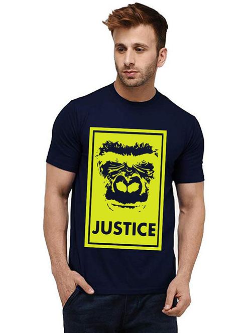 men round neck front print t-shirt - 20985930 - Very Small Image - 1