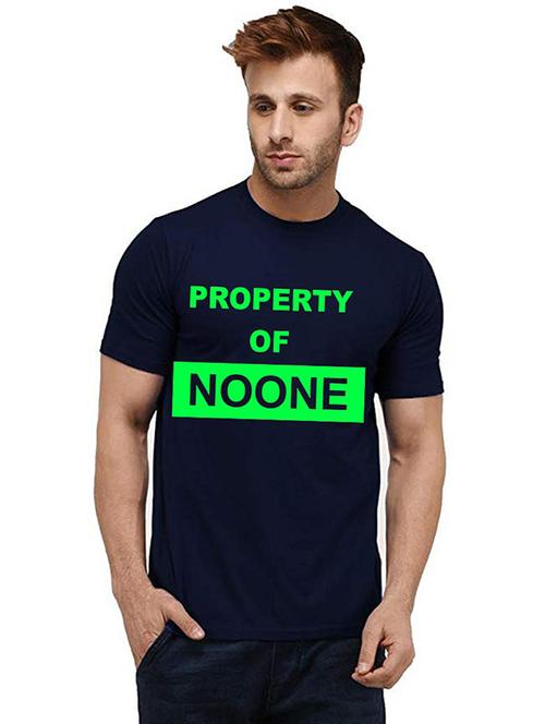 men round neck front print t-shirt - 20985939 - Very Small Image - 1