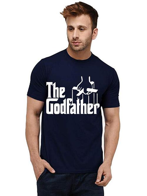 men front print round neck t-shirt - 20985940 - Very Small Image - 1