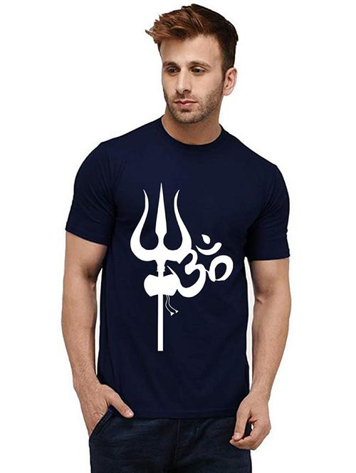 men round neck front print t-shirts - 20985977 - Very Small Image - 1