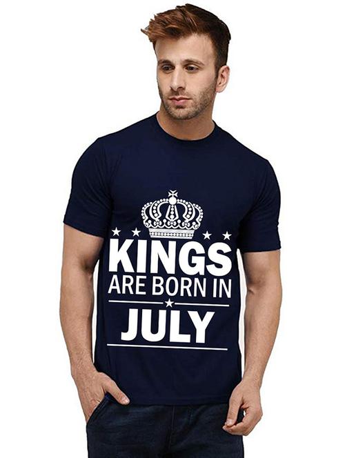 men round neck front print t-shirt - 20985993 - Very Small Image - 1