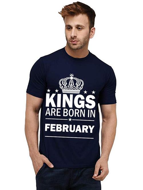 men round neck front print t-shirt - 20985996 - Very Small Image - 1