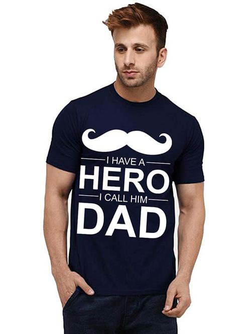 men round neck front print t-shirt - 20986022 - Very Small Image - 1