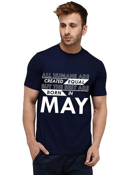 men round neck front print t-shirt - 20986025 - Very Small Image - 1