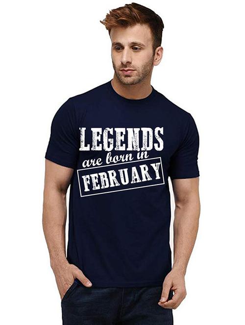 men round neck front print t-shirt - 20986046 - Very Small Image - 1