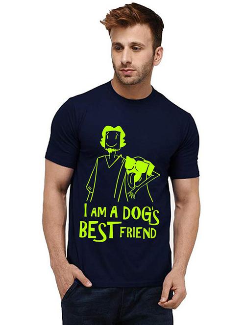 men front print round neck t-shirt - 20986105 - Very Small Image - 1