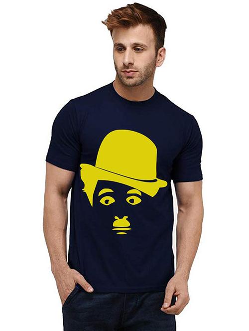 men front print round neck t-shirts - 20986106 - Very Small Image - 1