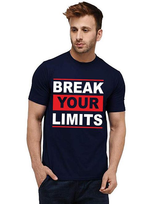 men round neck front print t-shirts - 20986227 - Very Small Image - 1