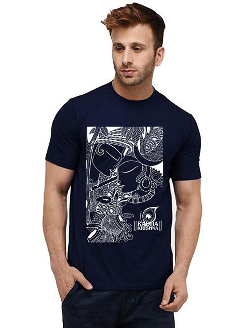 men round neck front printed t-shirt - 20986237 - Very Small Image - 1