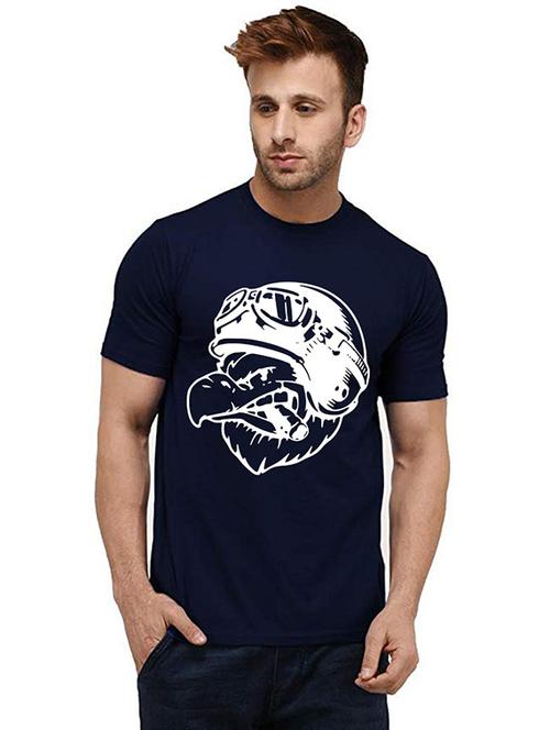 men round neck front print t-shirts - 20986271 - Very Small Image - 1