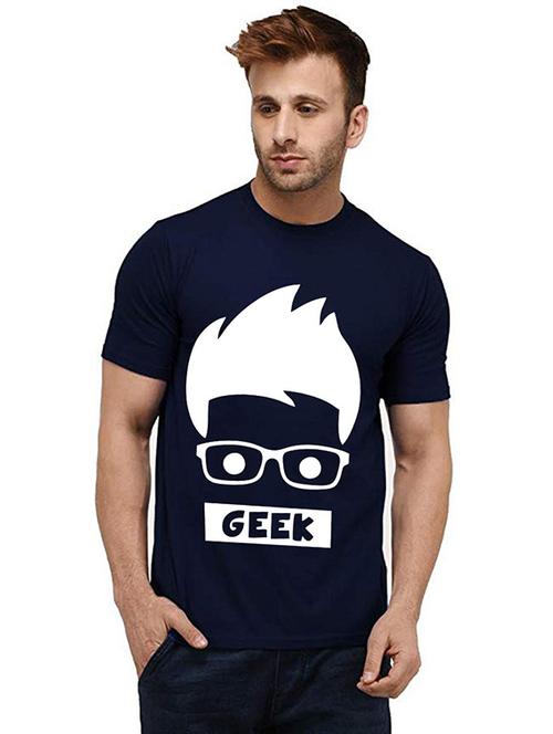 men front print round neck t-shirts - 20986337 - Very Small Image - 1