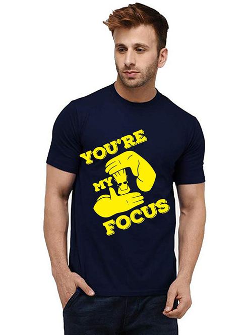 men front print round neck t-shirts - 20986369 - Very Small Image - 1