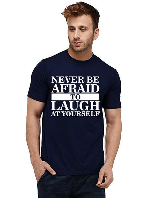 men round neck front print t-shirts - 20986370 - Very Small Image - 1