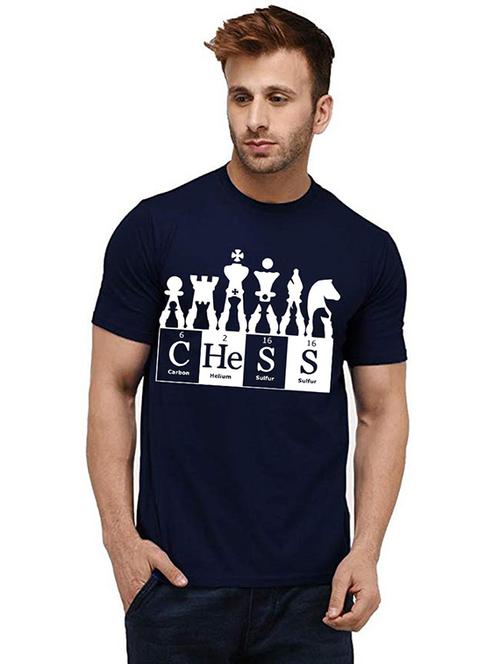 men round neck front print t-shirt - 20986378 - Very Small Image - 1