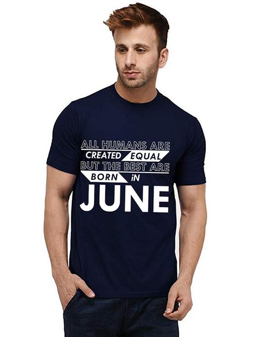 men round neck front print t-shirt - 20986480 - Very Small Image - 1