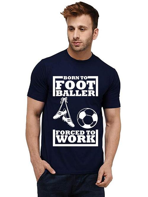 men round neck front print t-shirt - 20986488 - Very Small Image - 1