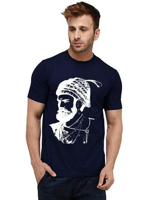 men's round neck front print t-shirt - 20986491 - Very Small Image - 1