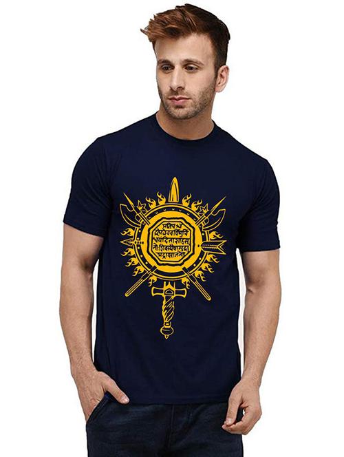 men front print round neck t-shirts - 20986520 - Very Small Image - 1