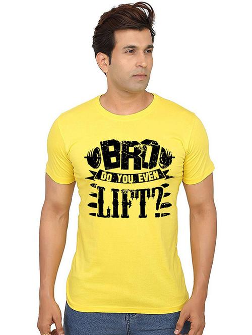 men front print round neck t-shirts - 20986692 - Very Small Image - 1