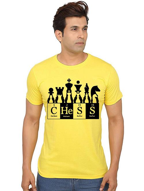 men round neck front print t-shirt - 20987014 - Very Small Image - 1