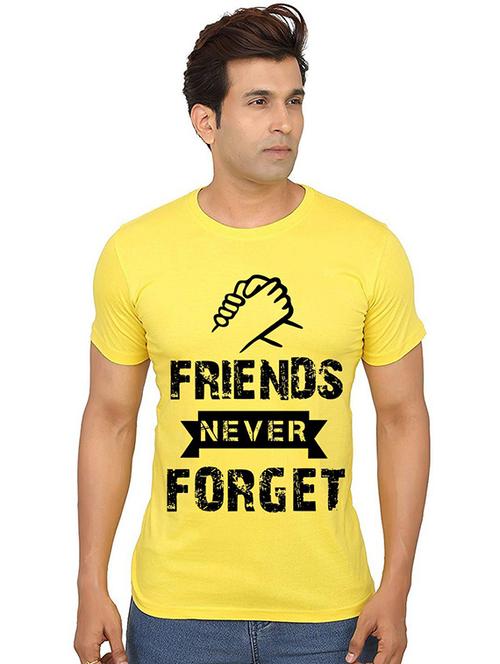 men's round neck front print t-shirt - 20987273 - Very Small Image - 1