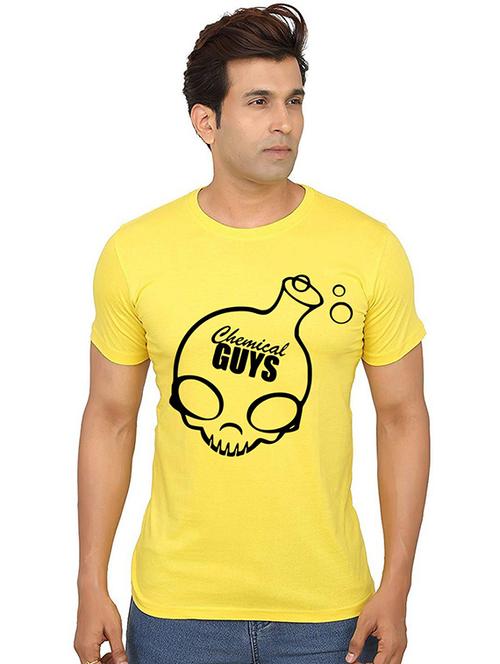 men round neck front print t-shirt - 20987457 - Very Small Image - 1