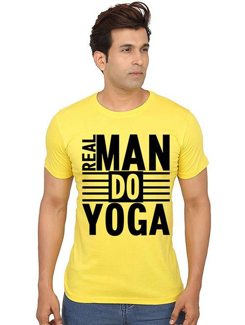 men round neck front print t-shirt - 20987509 - Very Small Image - 1