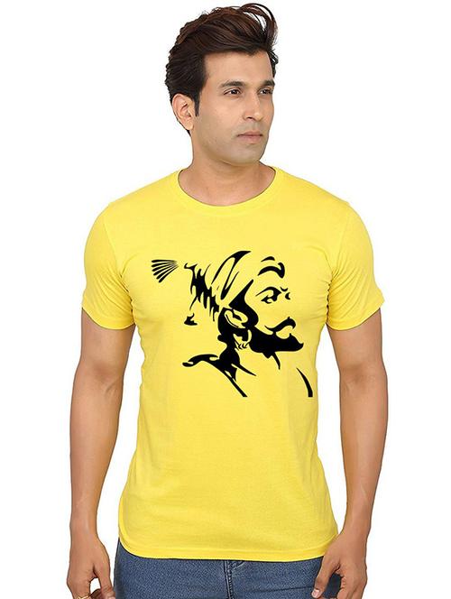 men round neck front print t-shirts - 20987691 - Very Small Image - 1