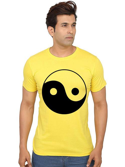 men round neck front print t-shirt - 20987702 - Very Small Image - 1