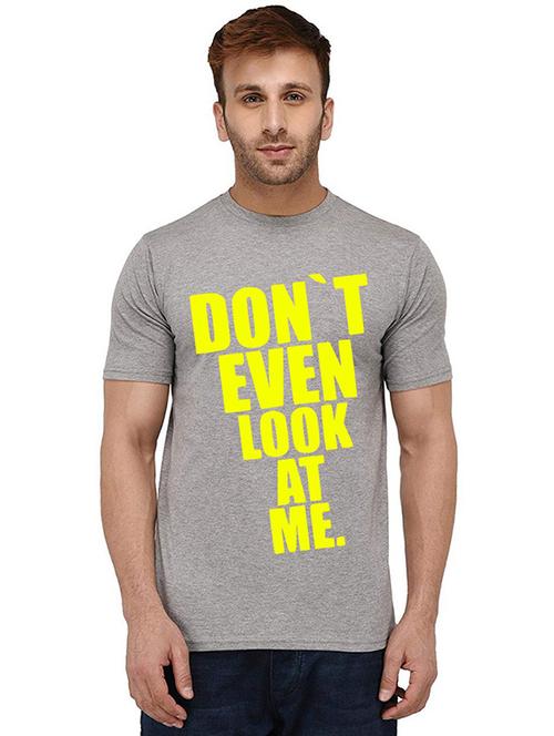 men round neck front print t-shirt - 20987886 - Very Small Image - 1