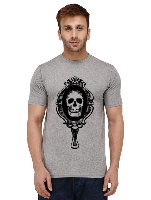 men round neck front print t-shirt - 20987907 - Very Small Image - 1