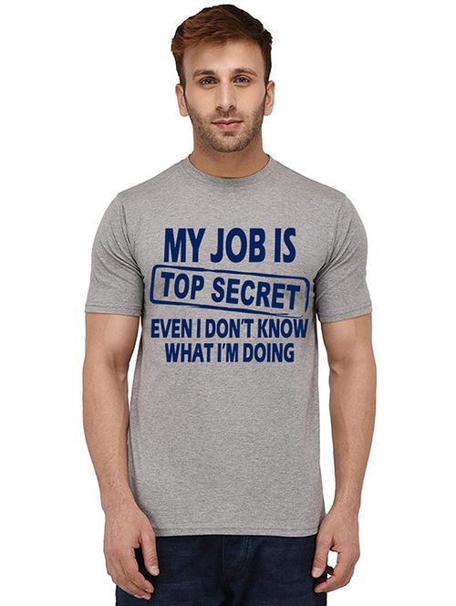 men front print round neck t-shirts - 20988176 - Very Small Image - 1