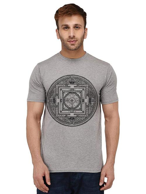 men round neck front print t-shirts - 20988249 - Very Small Image - 1
