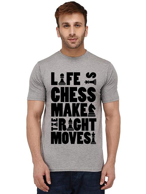 men front print round neck t-shirt - 20988265 - Very Small Image - 1