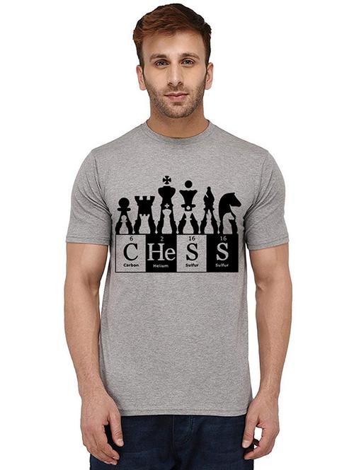 men round neck front print t-shirt - 20988537 - Very Small Image - 1