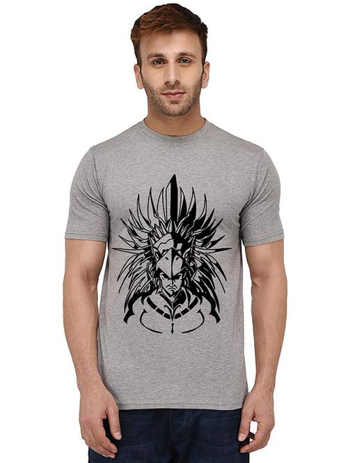 men round neck front print t-shirt - 20988592 - Very Small Image - 1