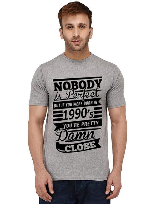 men round neck front print t-shirt - 20989199 - Very Small Image - 1