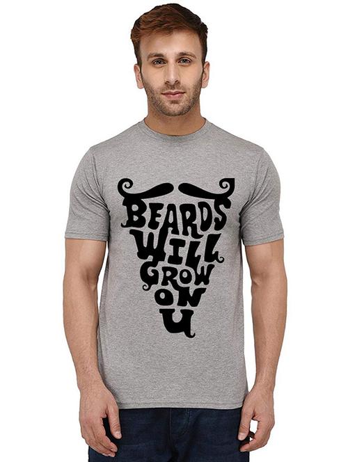 men front print round neck t-shirts - 20989497 - Very Small Image - 1