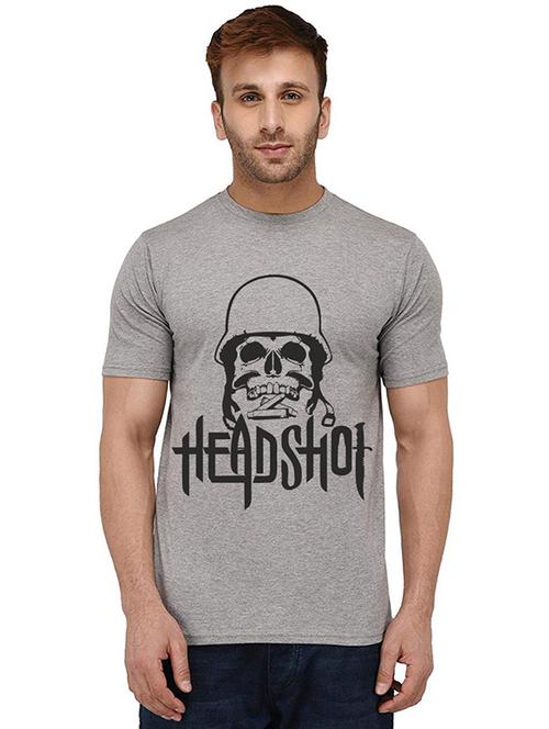 men round neck front print t-shirts - 20989571 - Very Small Image - 1