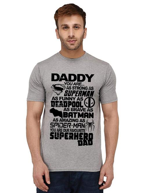 men round neck front print t-shirt - 20990066 - Very Small Image - 1